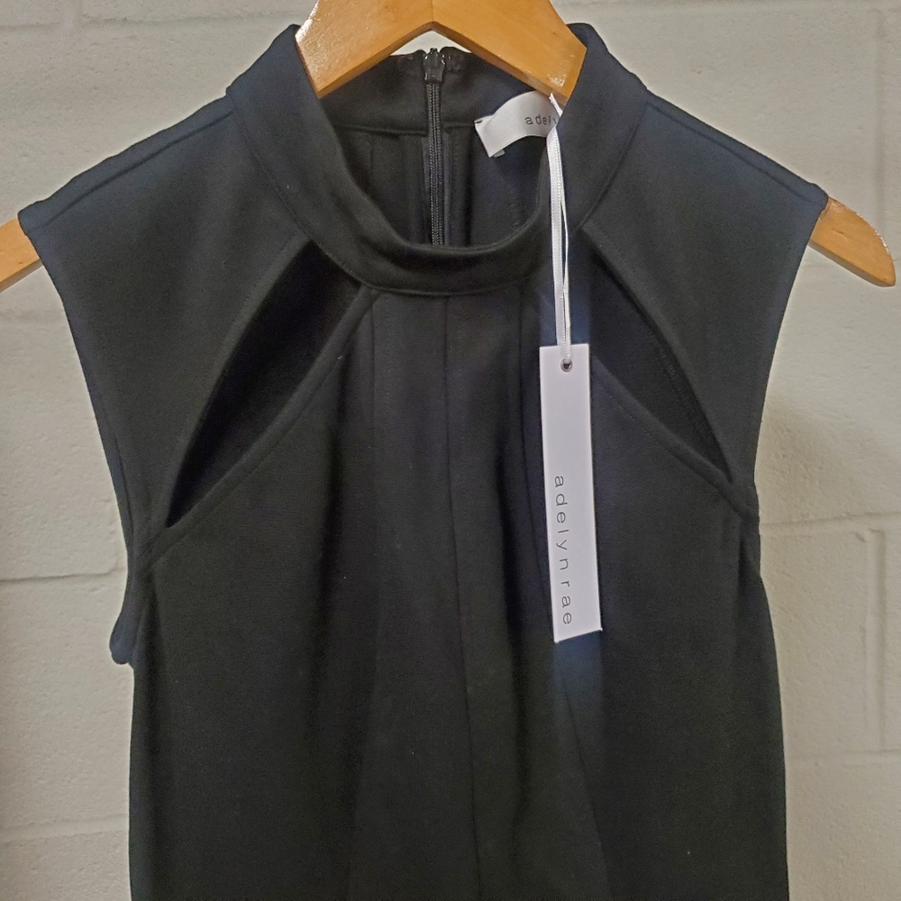 Women's Black Cocktail Dress NWT Adelyn Rae Size L - Picture 7 of 11